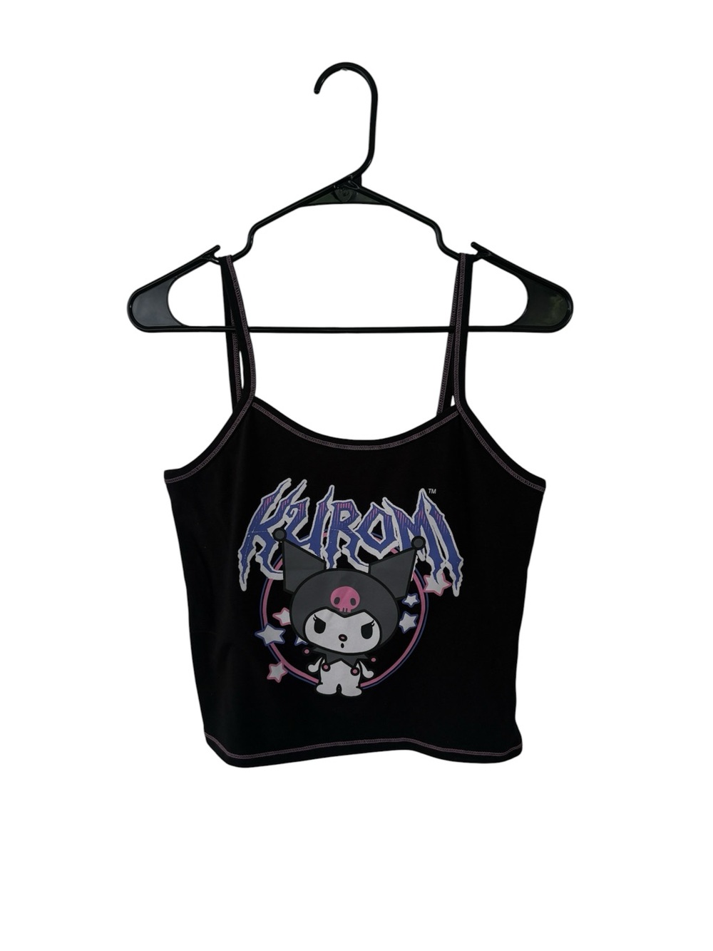 Sanrio Kuromi heavy metal Black Tank